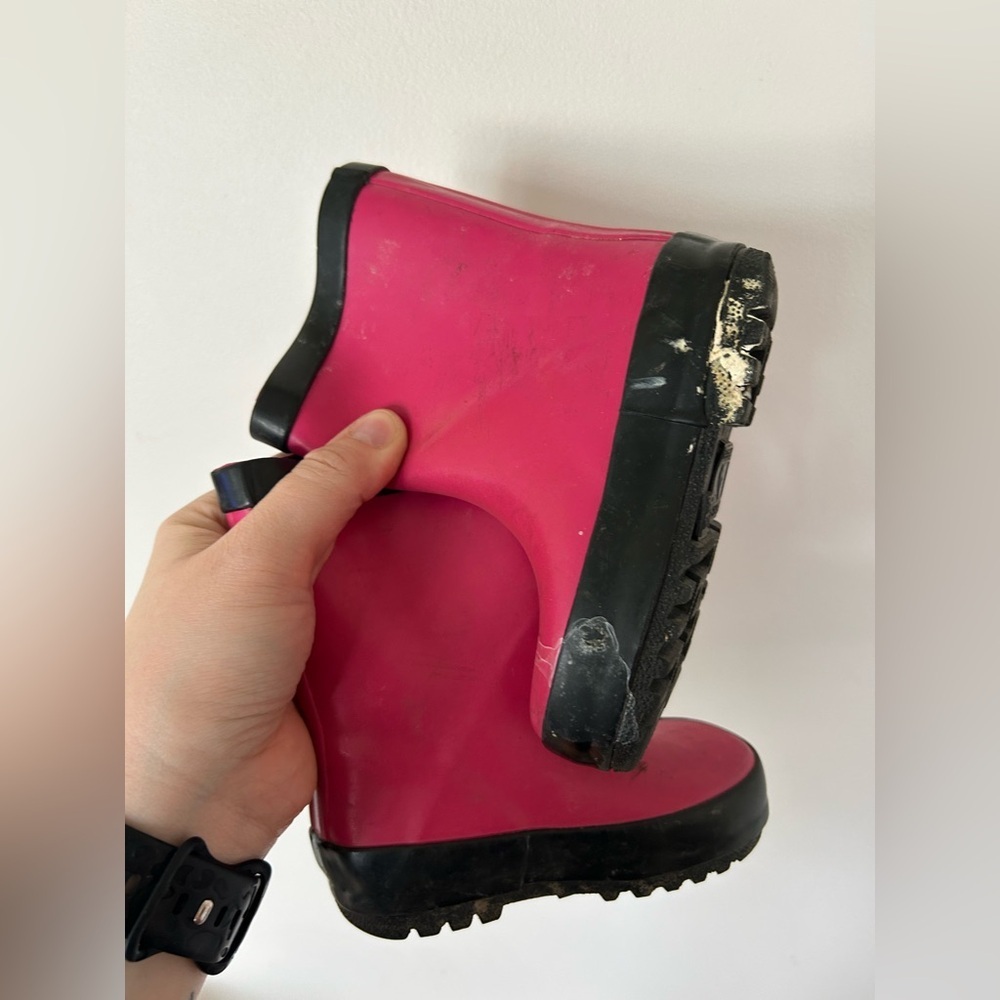 STONZ Pink Rain Boots Size 4 - Picture 5 of 6